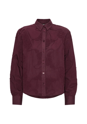 ROTATE BIRGER CHRISTENSEN flower oversized shirt - Purple