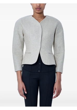 Jacquemus The mini Ovalo jacket - Neutrals