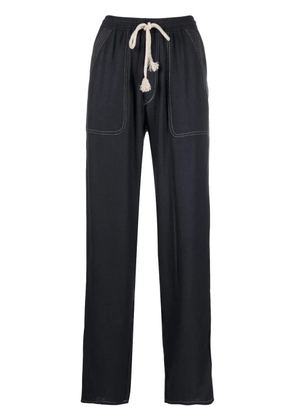MARANT ÉTOILE Viamao silk trousers - Black