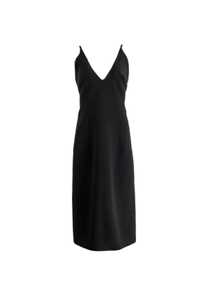 Magda Butrym V-neck cross-strap midi dress - Black