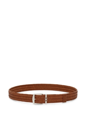Ferragamo woven belt - Brown