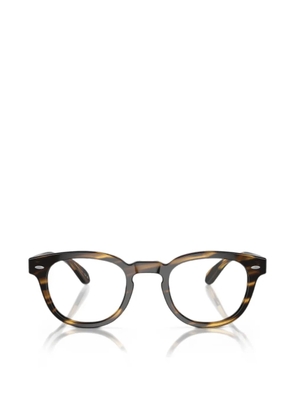 Oliver Peoples Sheldrake round-frame glasses - Brown