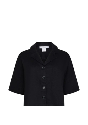 DKNY short-sleeve convertible-collar shirt - Black