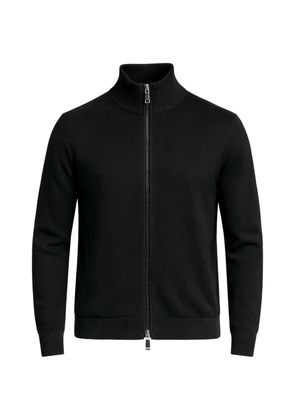 Pal Zileri high-neck zip-up cardigan - Black