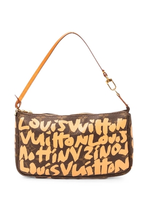 Louis Vuitton Pre-Owned monogram graffiti pouch - Brown