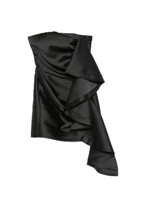 SIMONA CORSELLINI strapless ruffled mini dress - Black