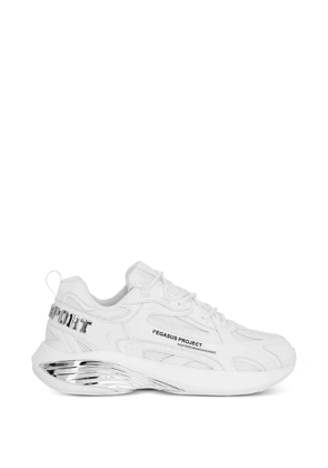 Plein Sport Pegasus Project logo-plaque sneakers - White