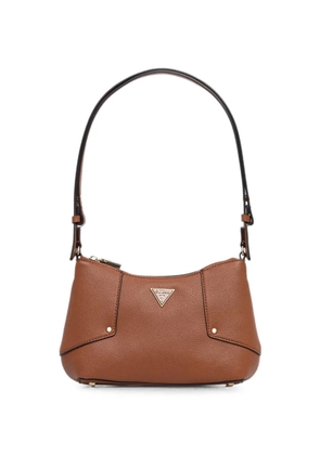 GUESS USA logo-plaque shoulder bag - Brown