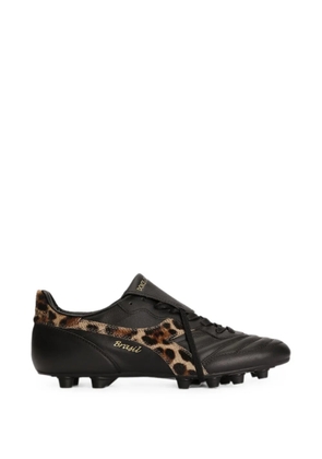 Dolce & Gabbana x Diadora leopard-print sneakers - Black