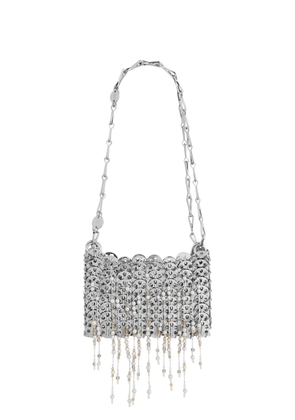Rabanne 1969 Nano fringed mini bag - Silver