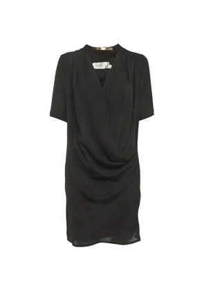 ZIMMERMANN draped V-neck mini dress - Black