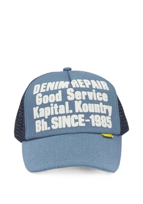 KAPITAL logo-print mesh-panel cap - Blue