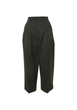 Dolce & Gabbana Pre-Owned dot-print pleated trousers - Black