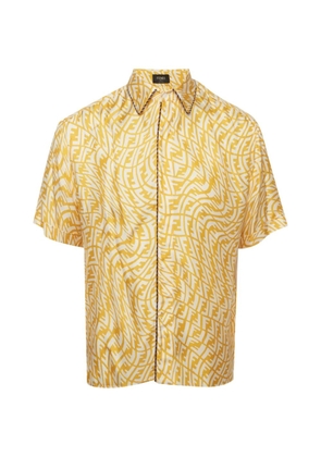 Fendi Pre-Owned FF-logo short-sleeve shirt - Yellow