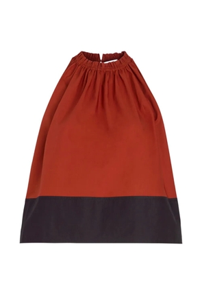 Proenza Schouler White Label Esme top in poplin - Brown