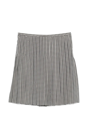 Prada Pre-Owned 2000s houndstooth pleated mini skirt - Blue