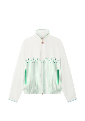 Casablanca floral-print windbreaker - White