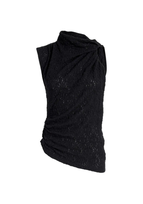 Proenza Schouler White Label Circe top in stretch-lace - Black