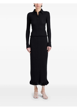 Proenza Schouler Monet skirt in fine bobble knit - Black