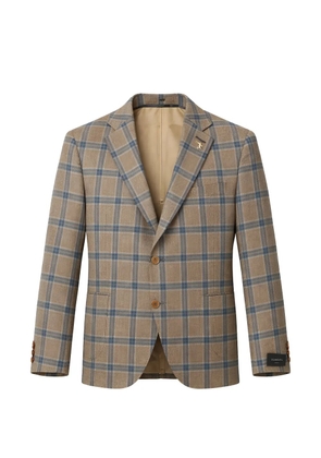 Tombolini check-pattern blazer - Neutrals