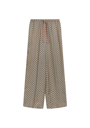 MOMONÌ Fol elasticated palazzo pants - Neutrals
