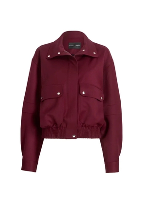 Proenza Schouler Aviva jacket in wool gabardine - Red