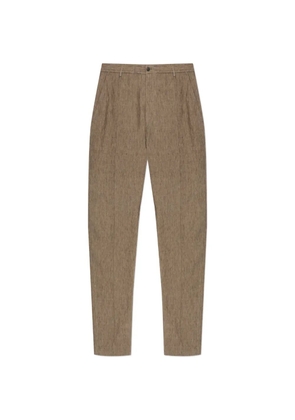 Emporio Armani stitched-seam trousers - Neutrals
