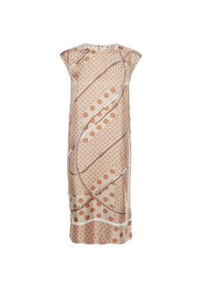 Hermès Pre-Owned Clic Clac à Pois shift dress - Neutrals