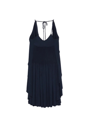 CHANEL Pre-Owned 2009s pleated mini dress - Blue