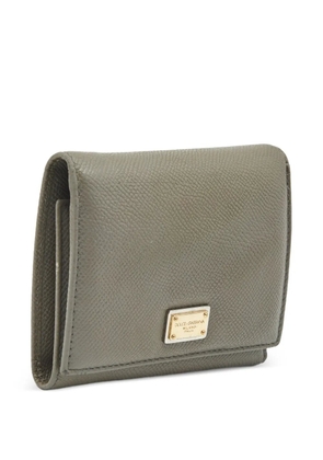 Dolce & Gabbana Pre-Owned logo-plaque tri-fold wallet - Grey