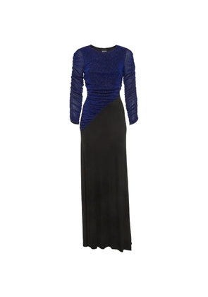 Just Cavalli Vintage maxi Lurex knit jersey dress - Black