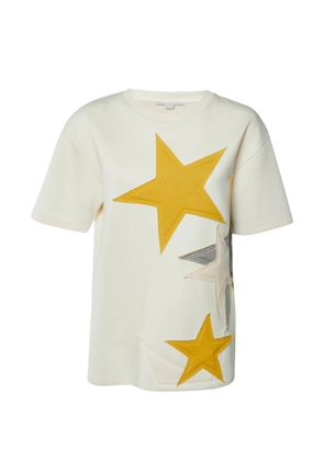 Stella McCartney Pre-Owned star appliqué T-shirt - Neutrals