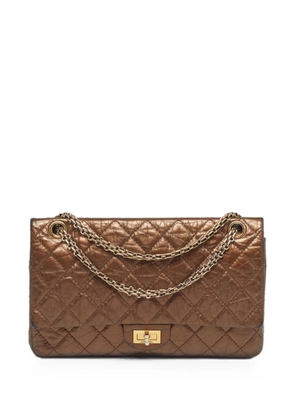 CHANEL Pre-Owned 2014 Reissue 2.55 diamond-quilted cross body bag - Brown