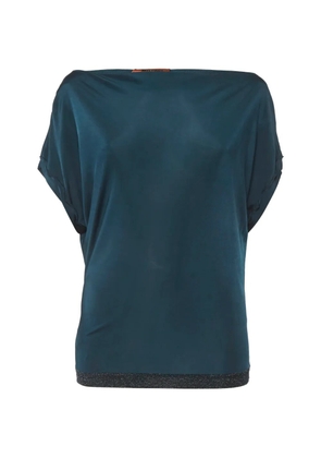 Missoni Pre-Owned boat-neck jersey top - Blue