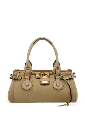 Chloé Paddington suede handbag - 24F - DUSTY BEIGE