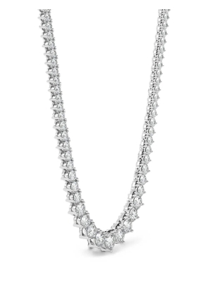 Diamond Essentials lab-grown diamond graduated necklace - Silver