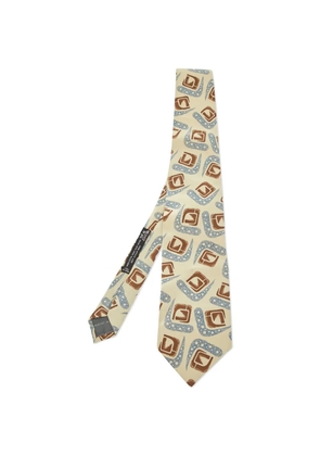 Giorgio Armani Pre-Owned printed silk tie - Neutrals