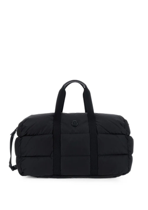 Moncler quilted logo-patch zip up holdall - Black