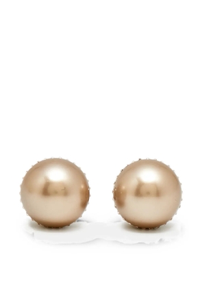 Christian Dior Pre-Owned Dior Tribales crystal faux pearl earrings - Neutrals