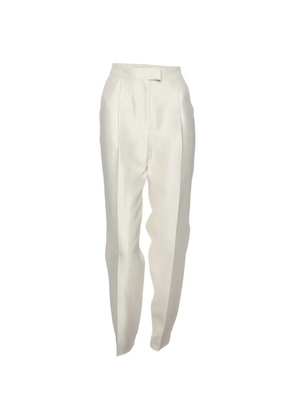 Giambattista Valli Vintage tailored silk trousers - White