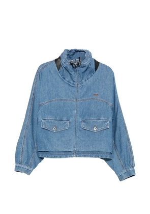 LOEWE Anagram-embroidered denim jacket - Blue