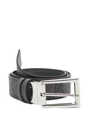 Gucci Pre-Owned GG Supreme reversible belt - Grey