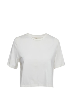 Maje round-neck cropped T-shirt - White