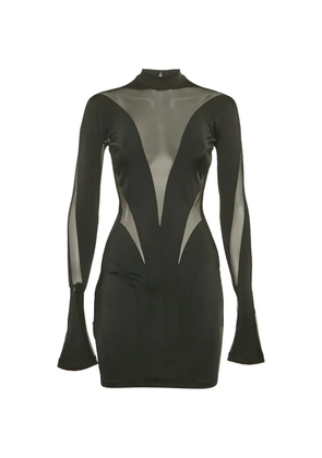 Thierry Mugler Pre-Owned x H&M tulle-trim mini dress - Black