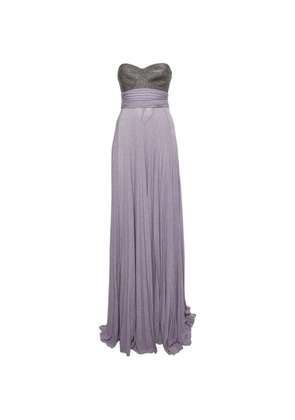 Elisabetta Franchi strapless maxi dress - Purple