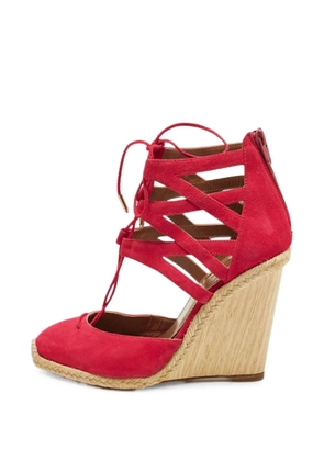 Aquazzura Belgravia wedge sandals - Red