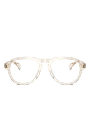 Moncler Eyewear transparent shiny butter frames - Neutrals