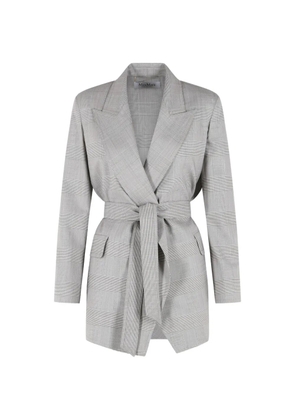 Max Mara Nasello Prince of Wales wool jacket - Grey