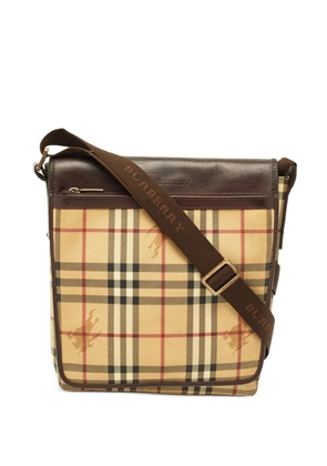Burberry Pre-Owned Haymarket messenger bag - Neutrals