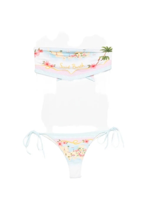 MC2 Saint Barth graphic-print bikini - Blue